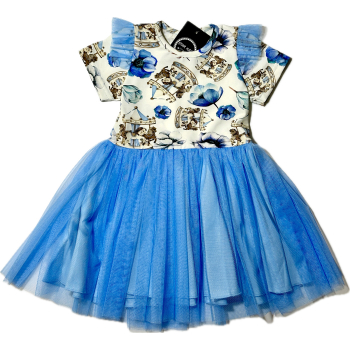 Sukienka bawełniana  KARUZELA  - STAR KIDS - krótki rękaw    Rozmiary od 86 do 122